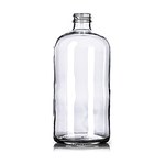 32 oz Clear Glass Boston Round