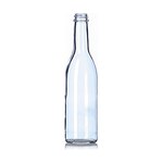 12 oz Clear Glass Vintage Bottle