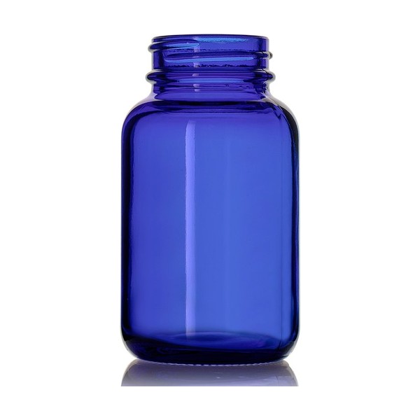 120 cc Blue Glass Packer Bottle