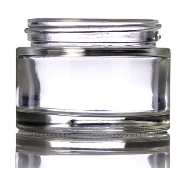 55 ml Clear Glass Low Profile Jar