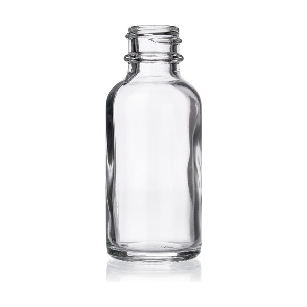 1 oz Clear Glass Boston Round
