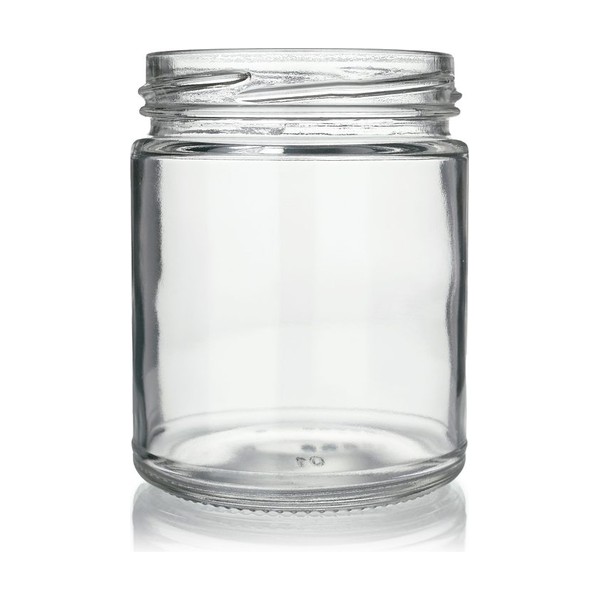 9 oz Clear Glass Straight Sided Jar