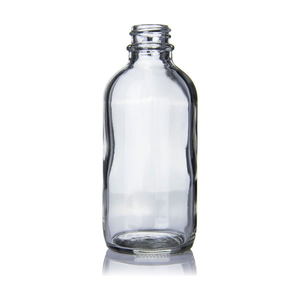 4 oz Clear Glass Boston Round