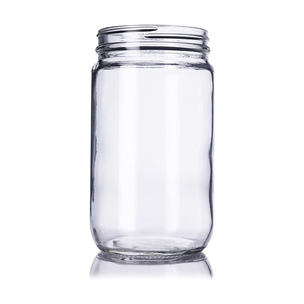 32 oz Clear Glass Straight Sided Jar