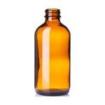 8 oz Amber Glass Boston Round Bottle