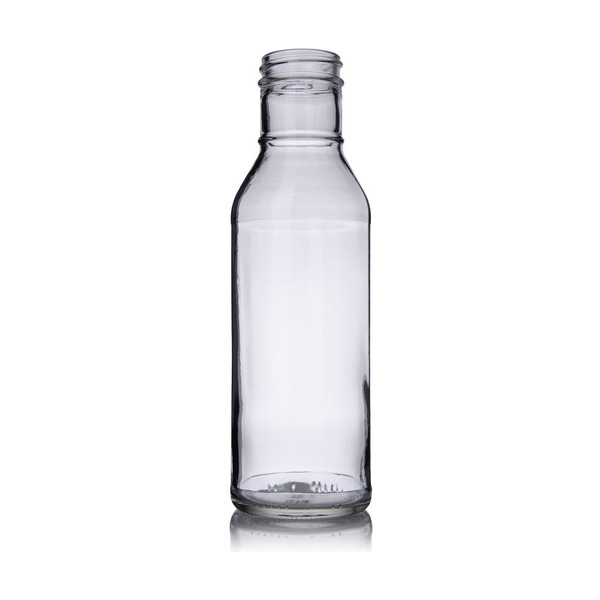 12 oz Clear Glass Sauce Bottle