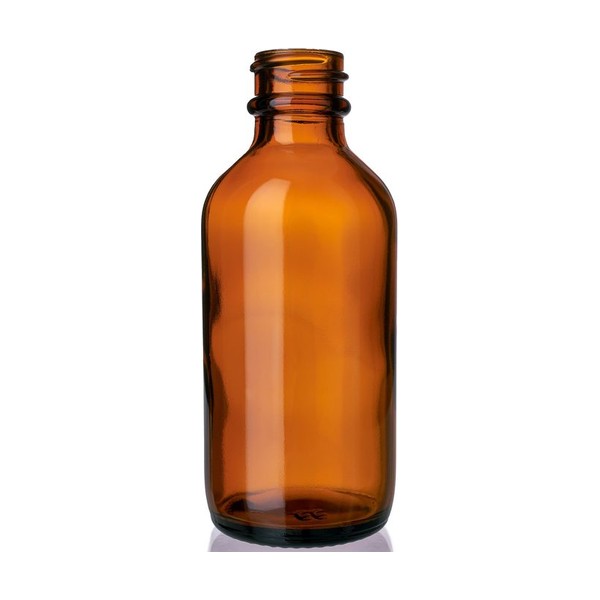 2 oz Amber Glass Boston Round