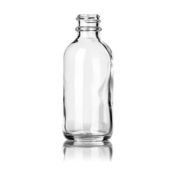 2 oz Clear Glass Boston Round