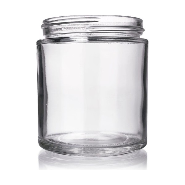 4 oz Clear Glass Straight Sided Jar
