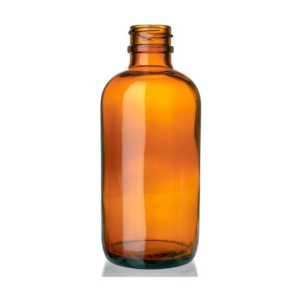 4 oz Amber Glass Boston Round