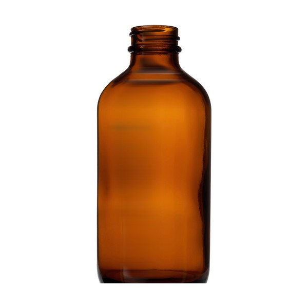 8 oz Amber Glass Boston Round