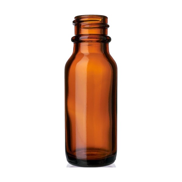 0.5 oz Amber Glass Boston Round