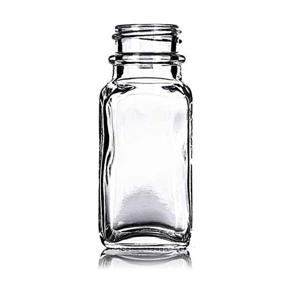 1 oz Clear Glass French Square
