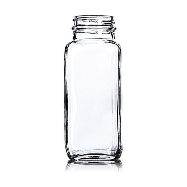 8 oz Clear Glass French Square