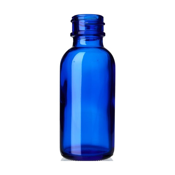 1 oz Blue Glass Boston Round