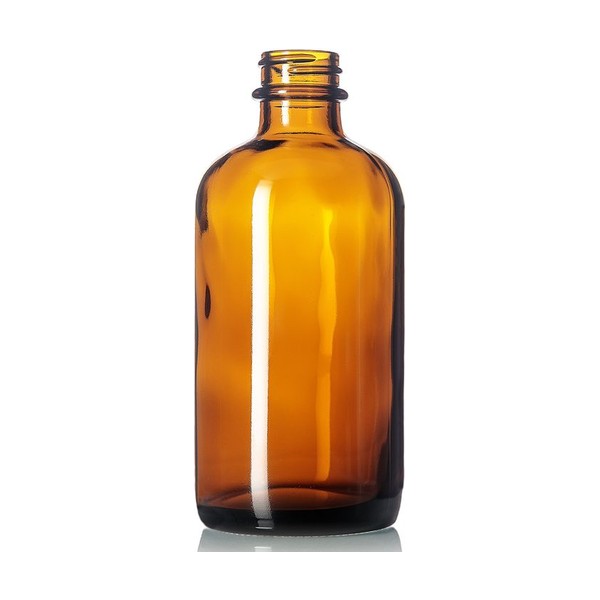 6 oz Amber Glass Boston Round