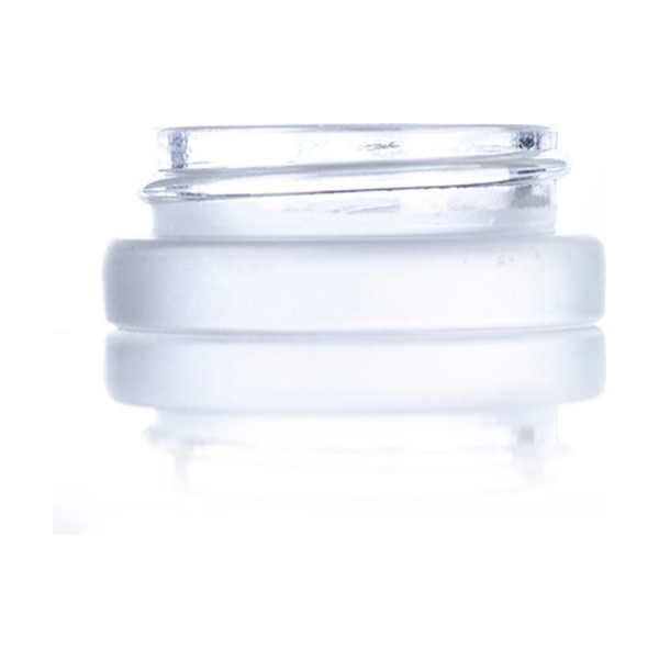7 ml Frosted Glass Low Profile Jar