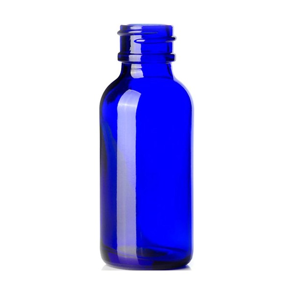1 oz Blue Glass Boston Round