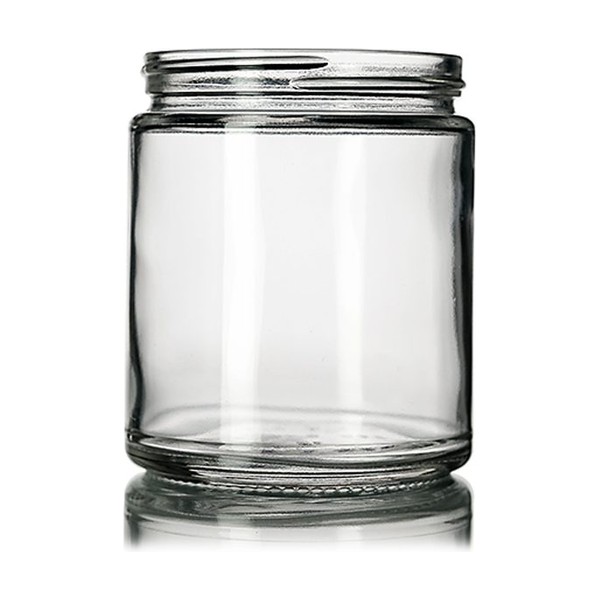 9 oz Clear Glass Straight Sided Jar