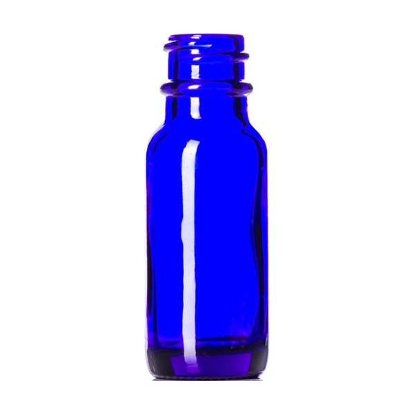 0.5 oz Blue Glass Boston Round