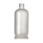 8 oz Frosted Glass Boston Round Bottle