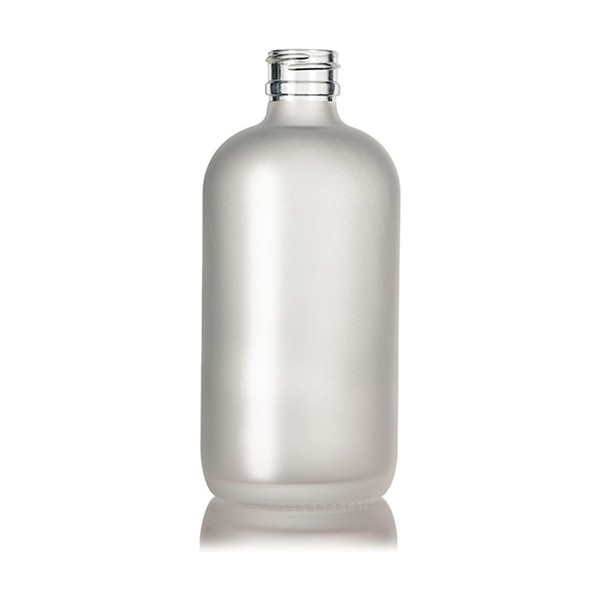 8 oz Frosted Glass Boston Round