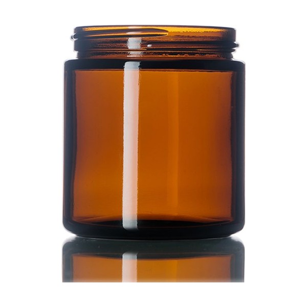 4 oz Amber Glass Straight Sided Jar