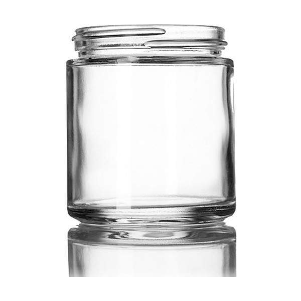 4 oz Clear Glass Straight Sided Jar