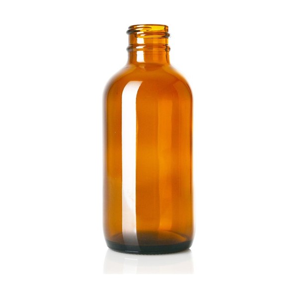4 oz Amber Glass Boston Round