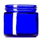 2 oz Cobalt Blue Glass Straight-Sided Jar