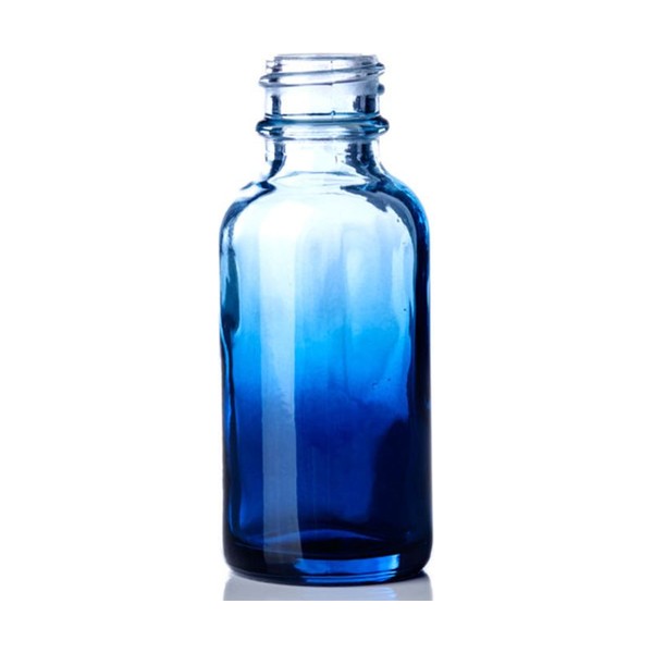 1 oz Blue Glass Boston Round