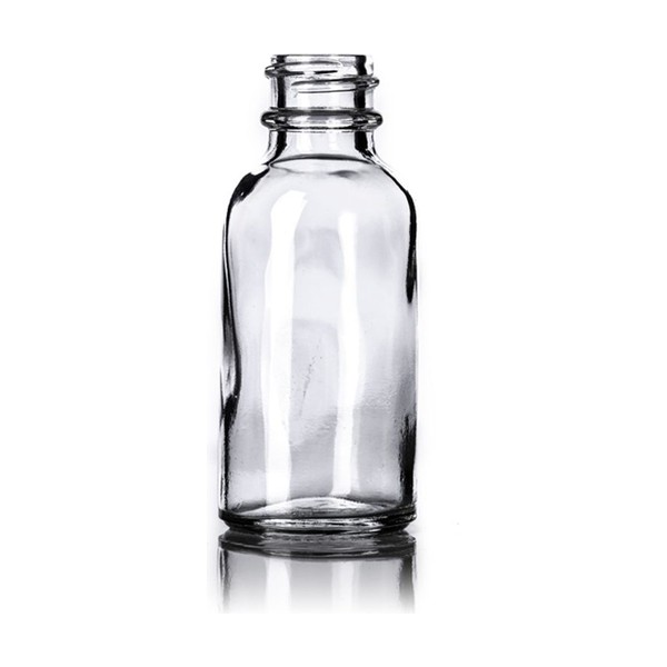 1 oz Clear Glass Boston Round