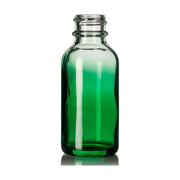 1 oz Green Glass Boston Round