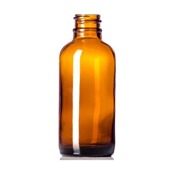 2 oz Amber Glass Boston Round