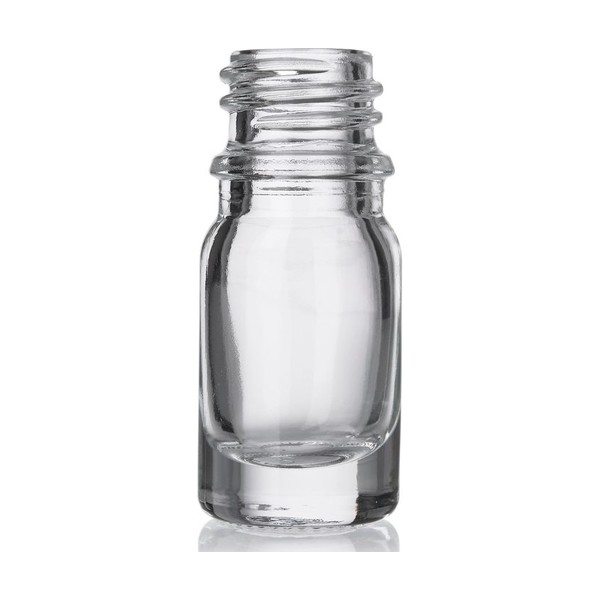 5 ml Clear Glass Boston Round