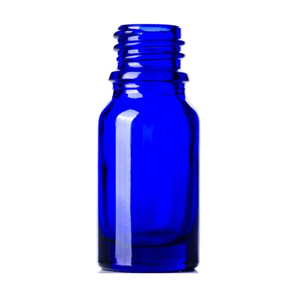 10 ml Blue Glass Boston Round