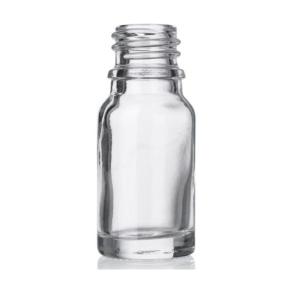 10 ml Clear Glass Boston Round
