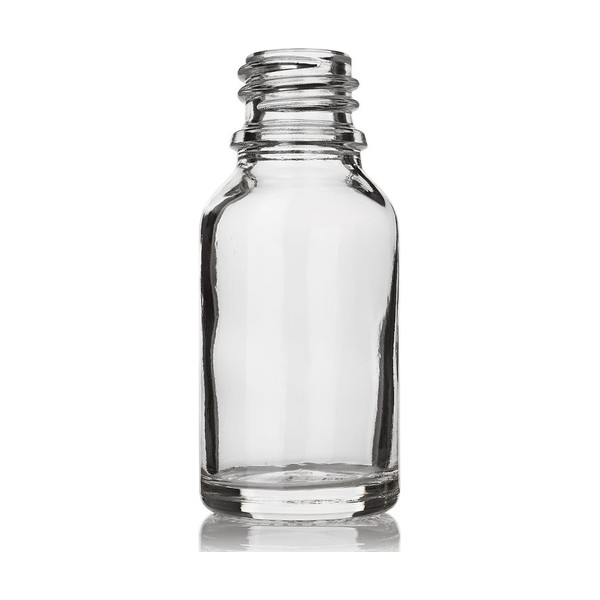 15 ml Clear Glass Boston Round