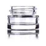1/4 oz Clear Glass Thick Wall Jar