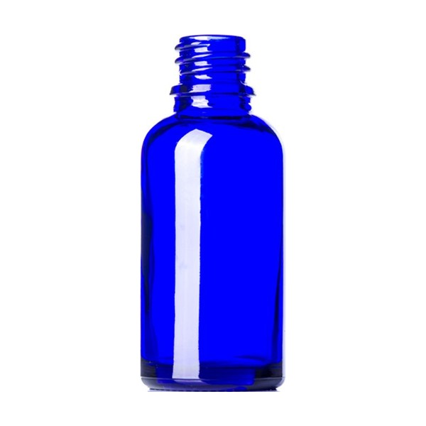 30 ml Blue Glass Boston Round
