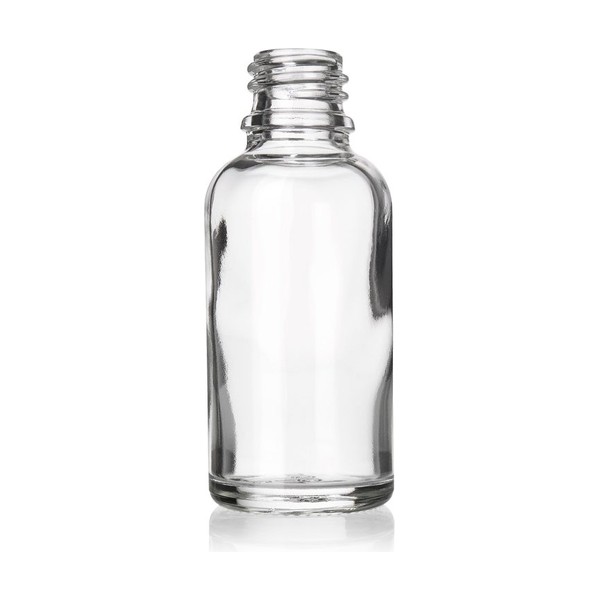 30 ml Clear Glass Boston Round