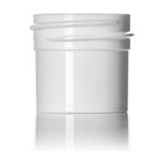 1/4 oz White PP Single Wall Jar