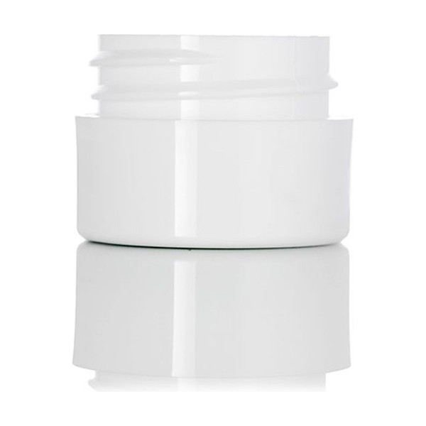 0.25 oz White PP Double Wall Straight Base Jar