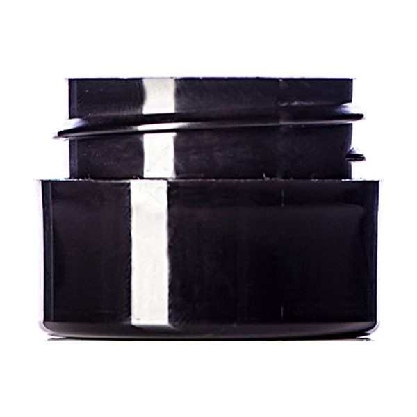 0.25 oz Black PP Double Wall Straight Base Jar