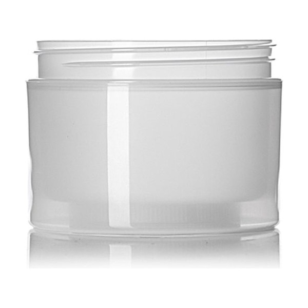 8 oz Natural PP Double Wall Straight Base Jar