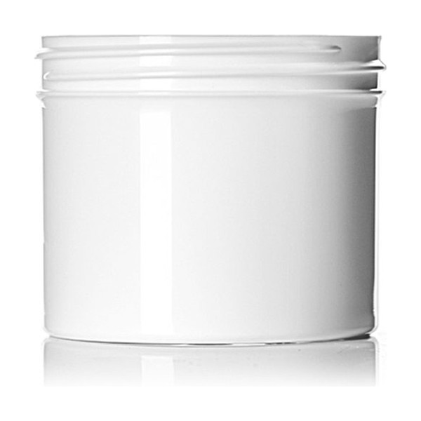 4 oz White PP Single Wall Jar