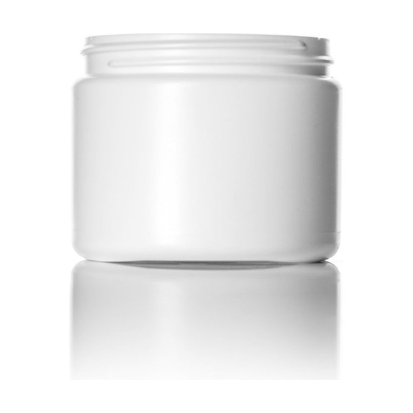 6 oz White HDPE Single Wall Jar
