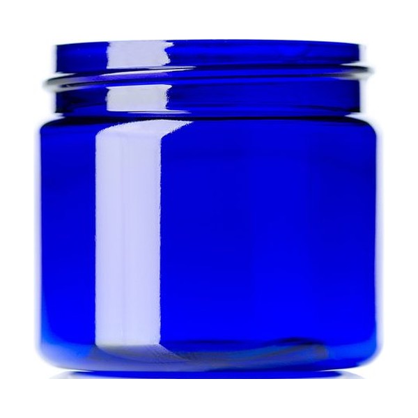 2 oz Blue PET Single Wall Jar