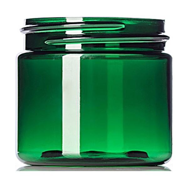 2 oz Green PET Single Wall Jar