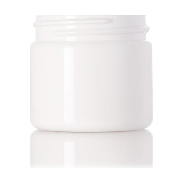 2 oz White PET Single Wall Jar